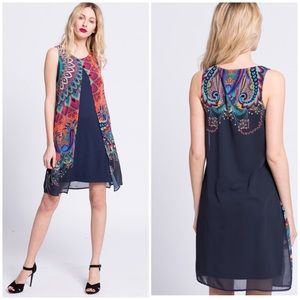 Desigual• Tabi Print Overlay Dress
